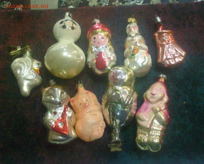 Елочные игрушки, фигурки, СССР. На оценку. - Елочные игрушки-2.JPG