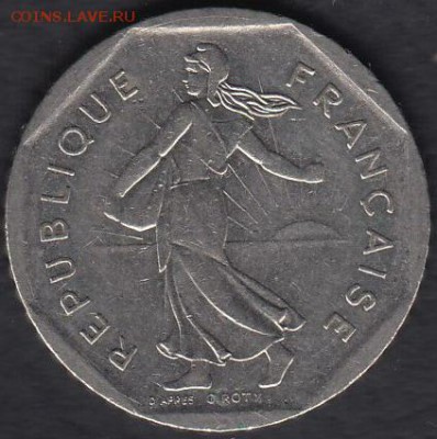 Франция 2 франка 1979 до 28.10.2014 22-00 - Франция 2 франка 1979 р