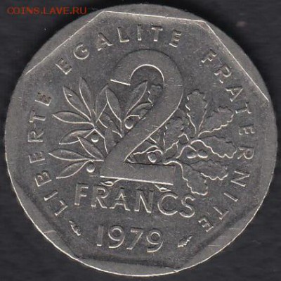 Франция 2 франка 1979 до 28.10.2014 22-00 - Франция 2 франка 1979 а