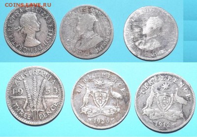 Австралия 3 пенса 1912,1926,1953 г.г. - Безымянный