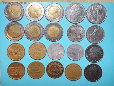 Италия 20 монет (6 шт. Биметал) - Безымянный