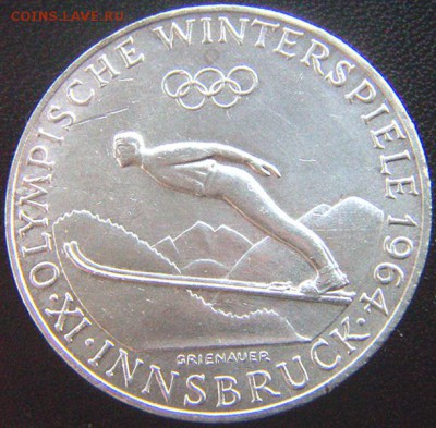Австрия_памятные 50 шиллингов 1964. Серебро; до 28.10_22.38м - 8595