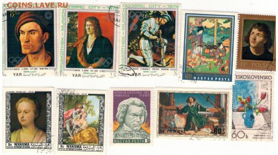 Марки мира "Искусство" (10шт) до 03.11.14 в 22.00мск (А14) - 2-иск