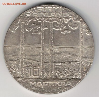Ag Финляндия 10 марок 1975 Кекконен 03.11 в 22.00мск (А189) - 5-фин75а
