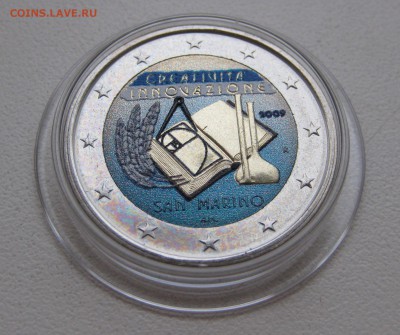 HV-10-100 2 Евро Сан-Марино Год Творчества и Инноваций ЦВЕТ - IMG_9499.JPG
