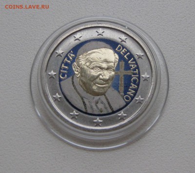 HV-10-103 2 Евро Ватикан 2013 Папа Бенедикт XVI ЦВЕТ - IMG_9489.JPG