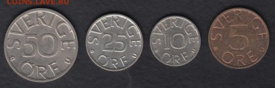 Швеция 5, 10, 25, 50 эре 1978-1985 до 29.10.2014 22-00 - Швеция а