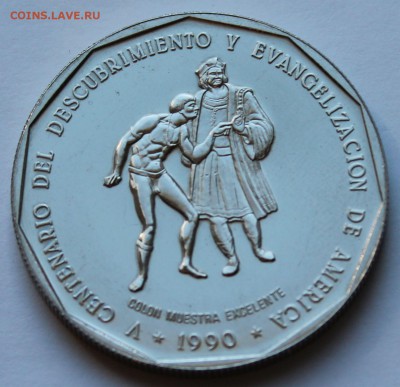 Доминикана 1 песо 1990. До 04.11.2014. - 4