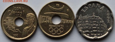 Испания. 25,25,50 песет 1990-92. Барселона. До 04.11.2014. - 3
