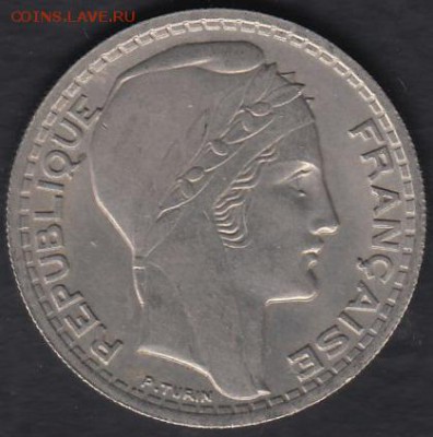 Франция 10 франков 1947 В до 30.10.2014 22-00 - Франция 10 франков 1947 В р