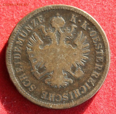 С рубля СТАРАЯ АВСТРИЯ 4 крейцера 1861г. до 4.11.14г.в 22-00 - IMG_2161.JPG