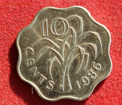 С рубля СВАЗИЛЕНД 10с 1986г. ВОЛНИСТАЯ до 4.11.14г.в 22-00 - IMG_2163.JPG