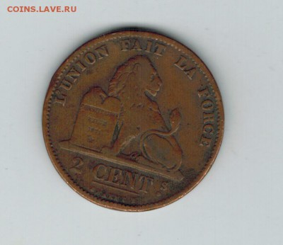 Бельгия 2 цента 1876 до 01.11.2014   22-00 - 1 2