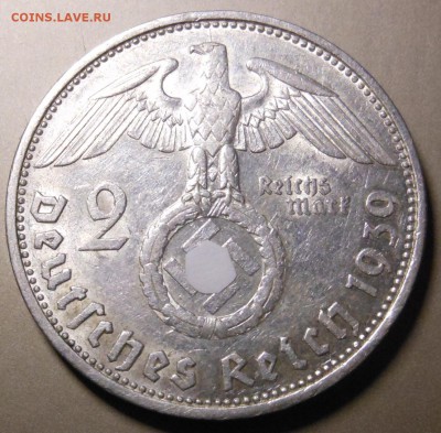2 рейхсмарки 1939 "Е" редкая до 01.11.2014 г. в 23.00 мск - DSCN7355