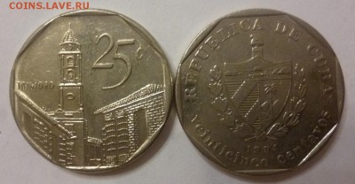 ДК Иностранные,Биметалл,Спорт,Канада,Корабли,Война 25 р - Куба 25 сантимов.JPG