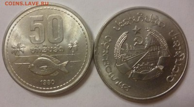 ДК Иностранные,Биметалл,Спорт,Канада,Корабли,Война 25 р - Лаос 50 кип.JPG