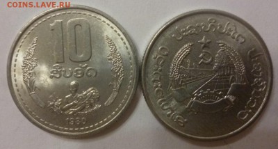 ДК Иностранные,Биметалл,Спорт,Канада,Корабли,Война 25 р - Лаос 10 кип.JPG