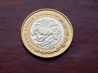 МЕКСИКА 10 песо 2012 (би-метал) - DSCN3217.JPG