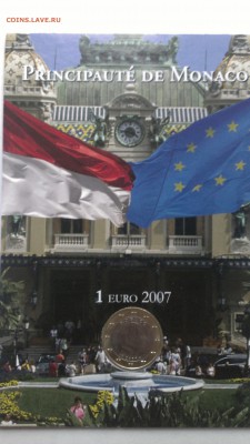 Монако 1 евро 2007 год до 2.11 - IMAG1434