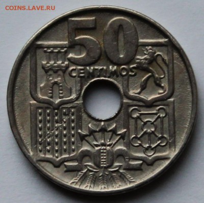 Испания 50 сантимов 1949. До 04.11.2014. - 3