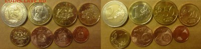ДК Иностранные,Биметалл,Спорт,Канада,Корабли,Война 25 р - Латвия набор евро.JPG