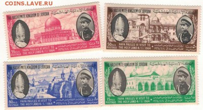 МАРКИ ИОРДАНИИ 1964 (4ШТ) ДО 06.11.14 В 22.00МСК (А14) - 2-иор
