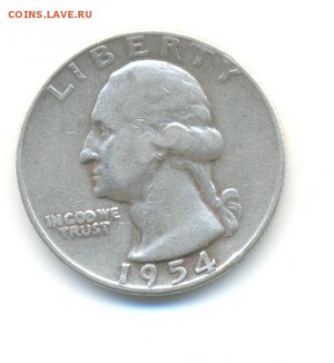 4 доллара 1954D. до 4.11 22:00 - 13