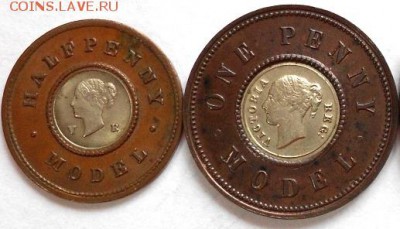 2 penny model 1844(биметалл) до 04.11 Великобритания - DSCN2433.JPG