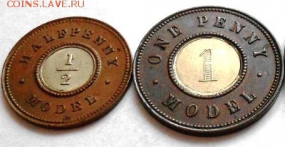 2 penny model 1844(биметалл) до 04.11 Великобритания - DSCN2431.JPG
