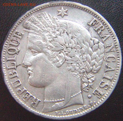 Франция_5 франков 1851(А). Крупное серебро; до 03.11_22.12мс - 8624