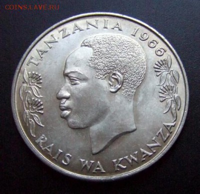 3 - Танзания 1 шиллинг (1966) UNC №2 А