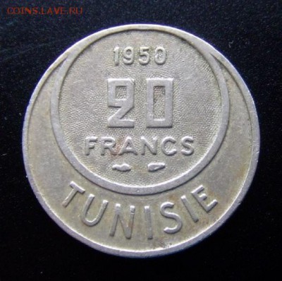 3 - Франц. Тунис 20 франков (1950) Р