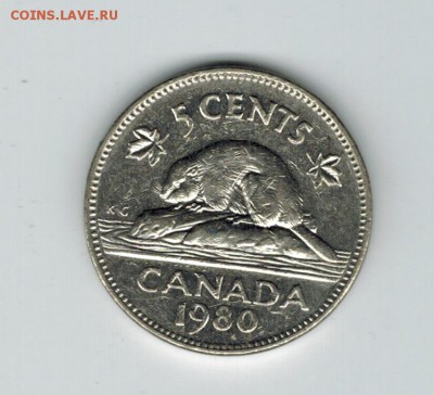 Канада 5 центов 1980 до 06.11.2014   22-00а - 1 5