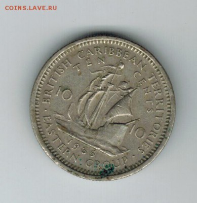 Восточные карибы 10 центов 1965 до 06.11.2014   22-00 - 1 8