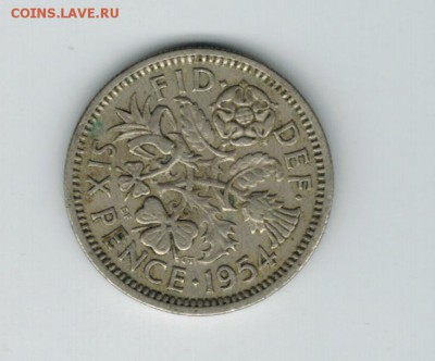 Великобритания 6 пенсов 1954 до 06.11.2014   22-00 - 1 7