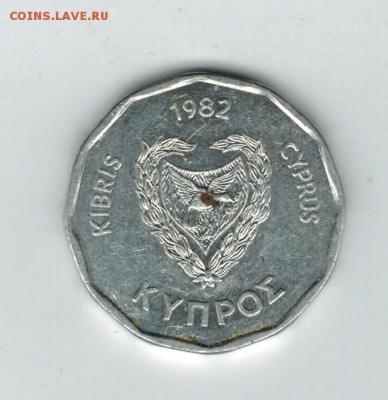 Кипр 5 центов 1982 до 06.11.2014   22-00 - 1 10