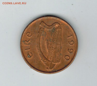 Ирландия 1 пенни 1990 до 06.11.2014   22-00 - 1 11