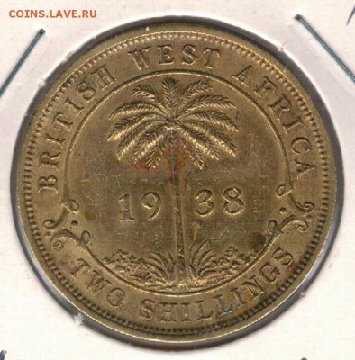 Брит.Зап.Африка 2 шиллинга 1938 до 10.11 в 22.00мск (А224) - 4-зап-аф1