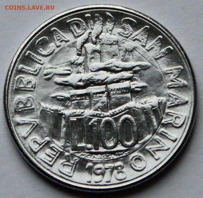 Сан-Марино 100 лир 1978. До 11.11.2014. - 4