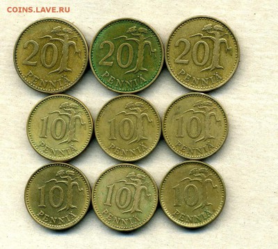 Монеты Русской, буржуазной, современной Финляндии 1865 -2001 - 10,20 п.1963-71.1