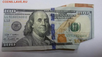 100$ 2014г брак. - image