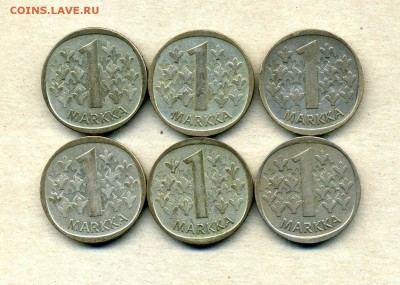 Монеты Русской, буржуазной, современной Финляндии 1865 -2001 - 1 м.1964-68.2