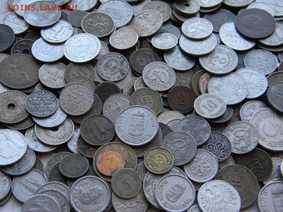 СТАРИННЫЕ МОНЕТЫ  ЕВРОПЫ до 1950 года на вес от 1 кг - DSCN1037.JPG