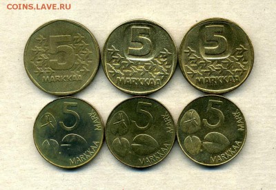 Монеты Русской, буржуазной, современной Финляндии 1865 -2001 - 5 м.1973-95.2