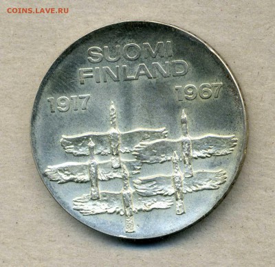 Монеты Русской, буржуазной, современной Финляндии 1865 -2001 - 10 м.1967.1