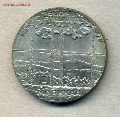 Монеты Русской, буржуазной, современной Финляндии 1865 -2001 - 10 м.1975.2