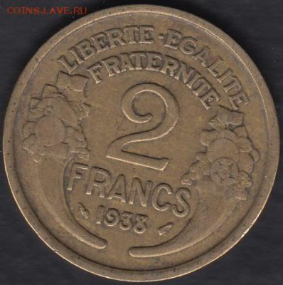 Франция 2 франка 1938 до 07.11.2014 22-00 - Франция 2 франка 1938 а