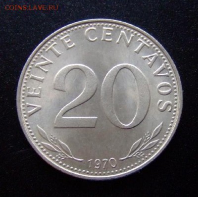 3 - Боливия 20 сентаво (1970) Р