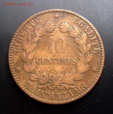 3 - Франция 10 сантимов (1896 А) Р