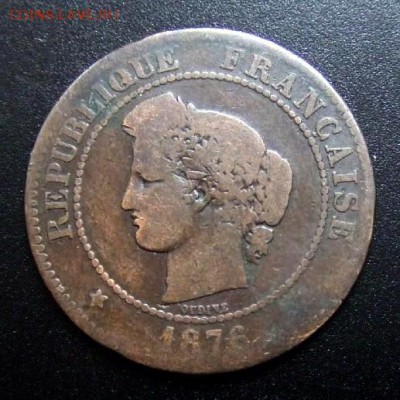 3 - Франция 5 сантимов (1876) А